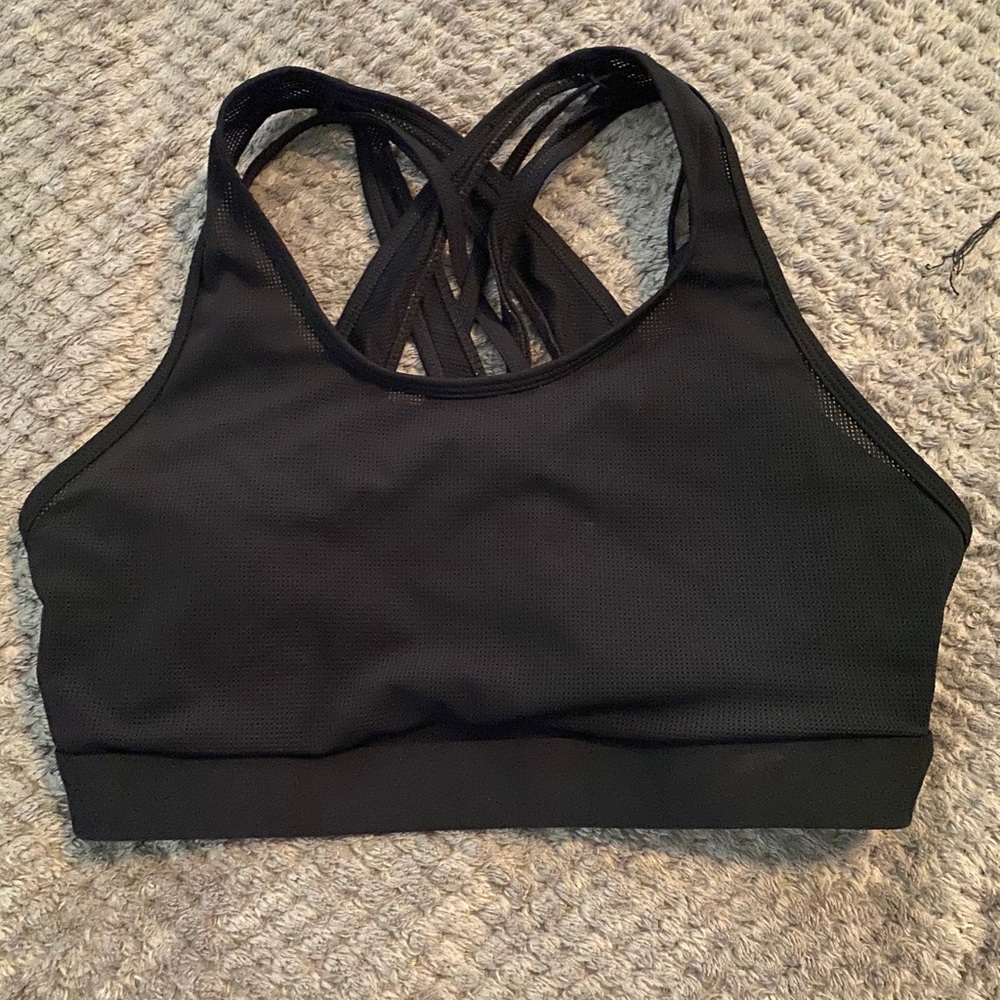 Black Fabletics Sports Bra